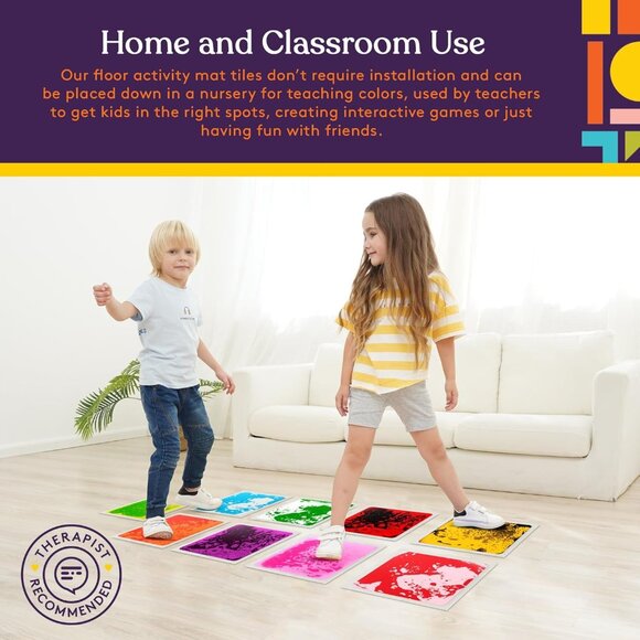 Early Learning Sensory Activity 9 Mats for Toddlers - 1 Set(9 Squares) - Picture 7 of 14